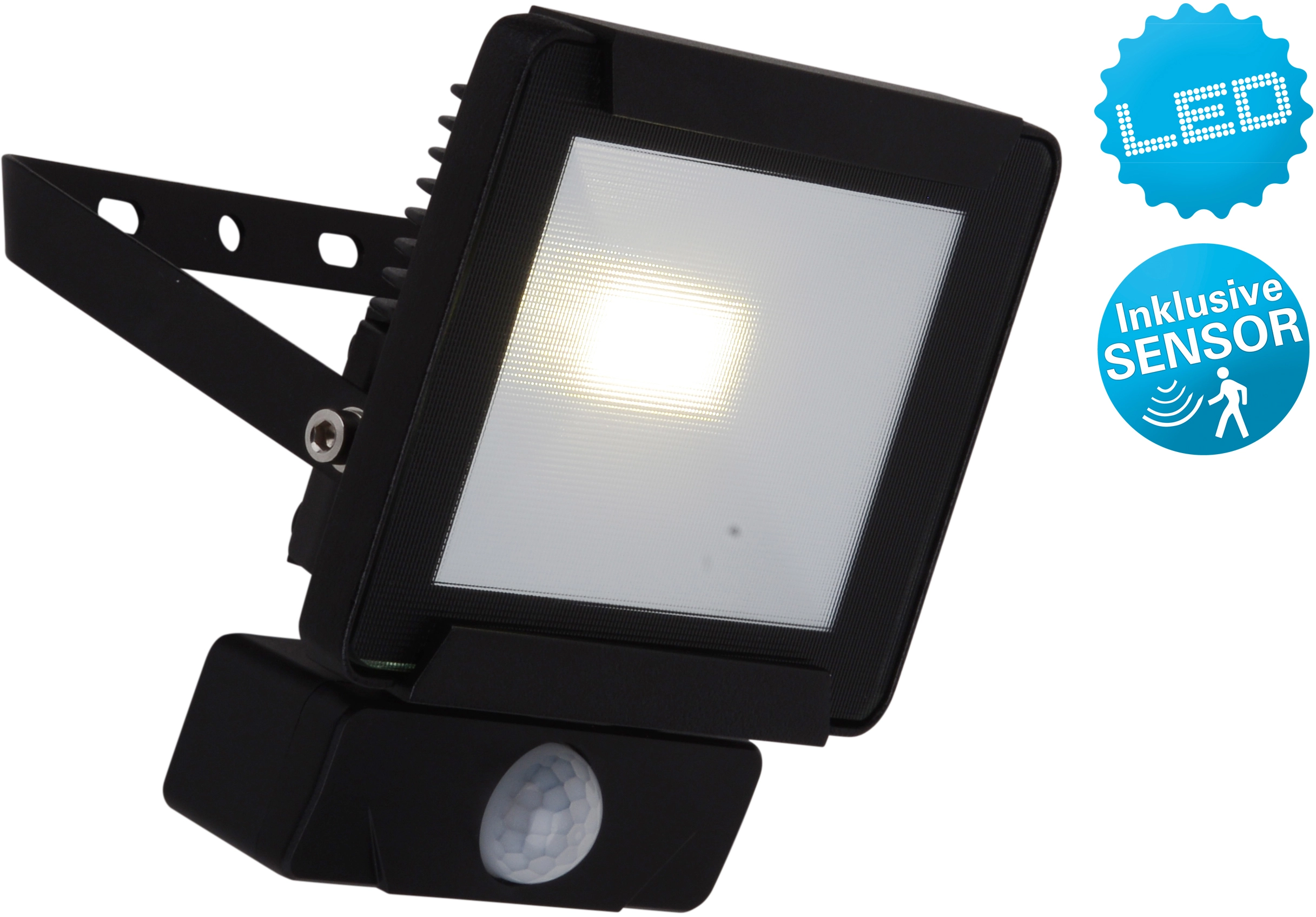 Näve LED-Außenleuchte Strahler Bewegungsmelder bei OBI Schwarz mit kaufen W 10