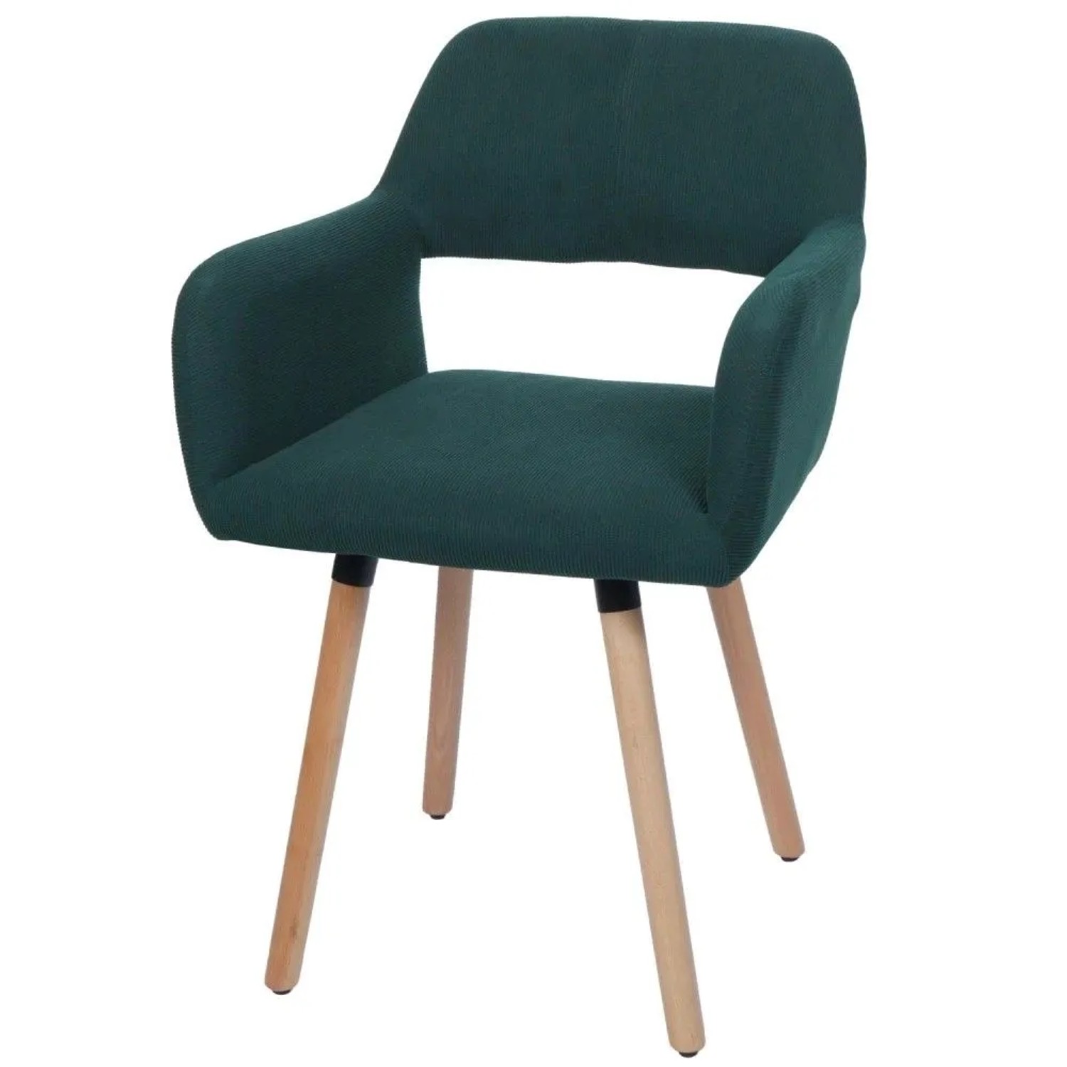 MCW Esszimmerstuhl A50 II Grün Stoff/Textil Cord 400g/m²