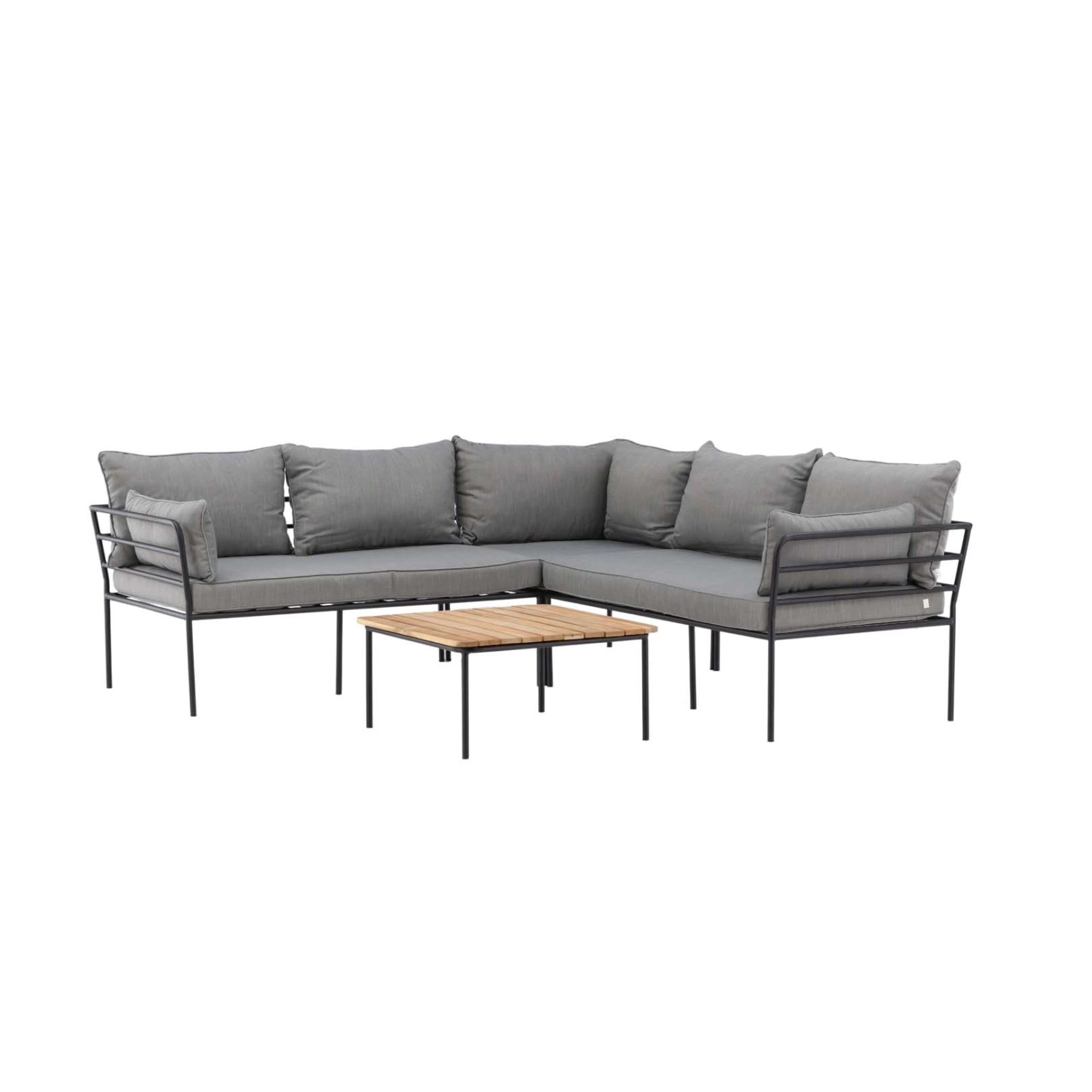 ebuy24 Penh Lounge-Set 2 Teile Grau Natur