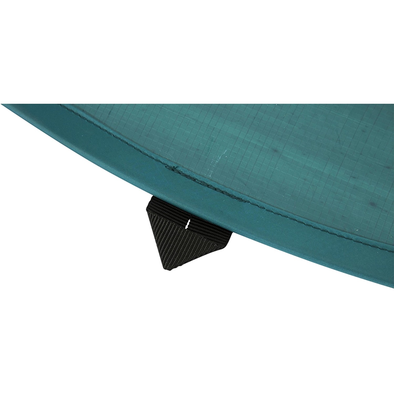 Detailaufnahme: Pavillo Strandmuschel Beach Quick 2 Tent, grüne Zeltwand mit schwarzer Schlaufe.