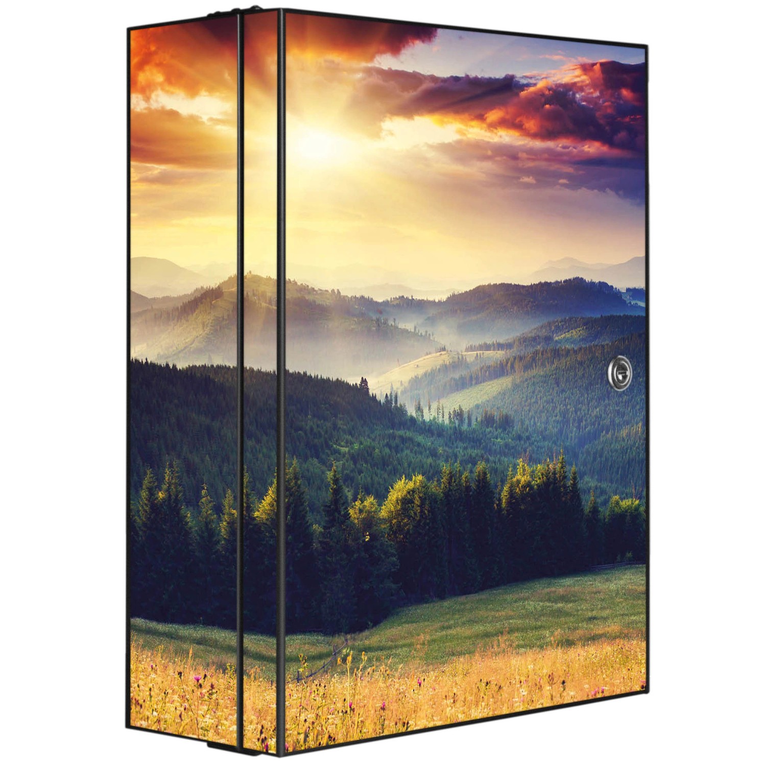 Banjado XXL Medizinschrank Abschliessbar 35x46x15cm Arzneischrank Anthrazit günstig online kaufen