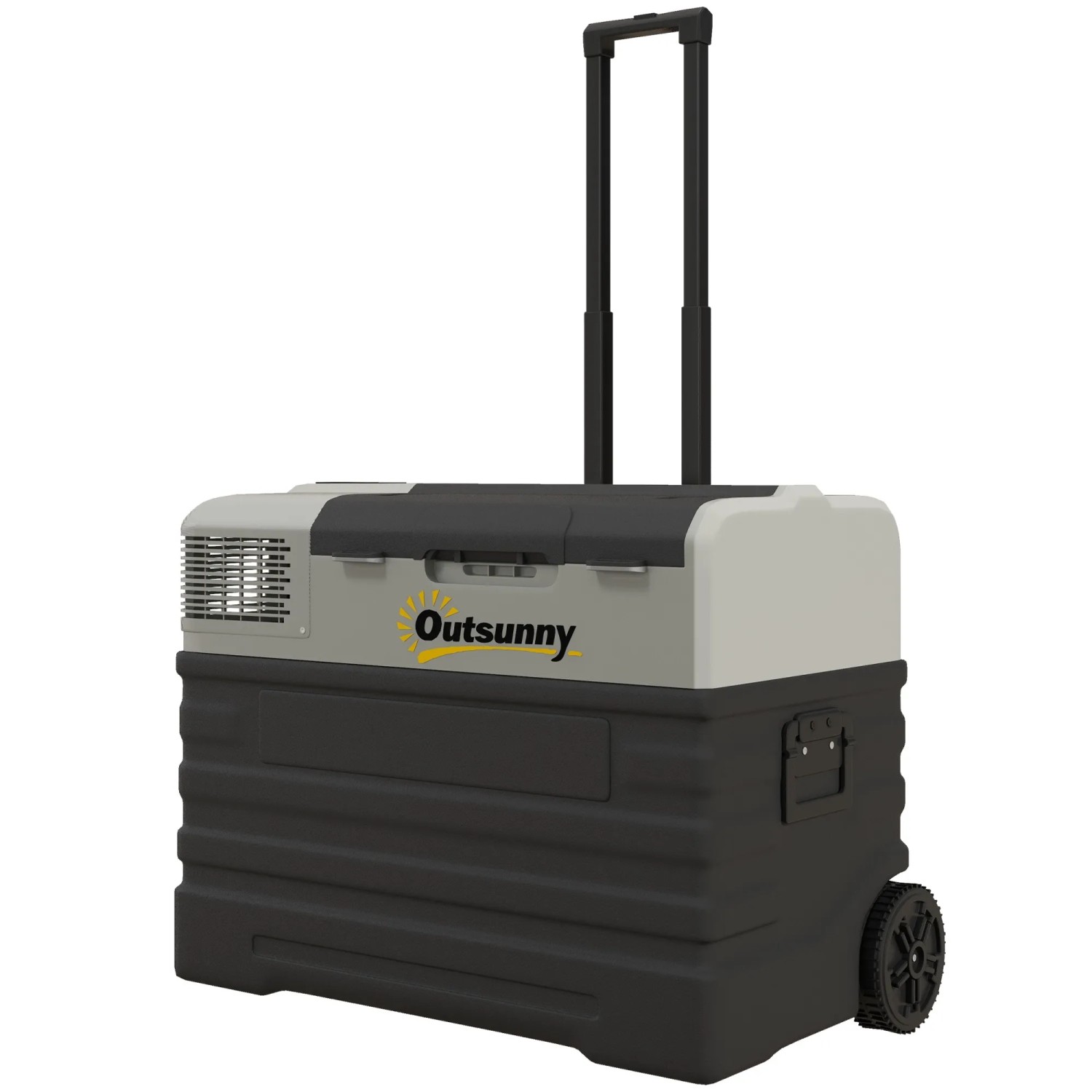 Outsunny Kompressor Kühlbox Kunststoff Stahl Schwarz 69L x 43B x 54H cm