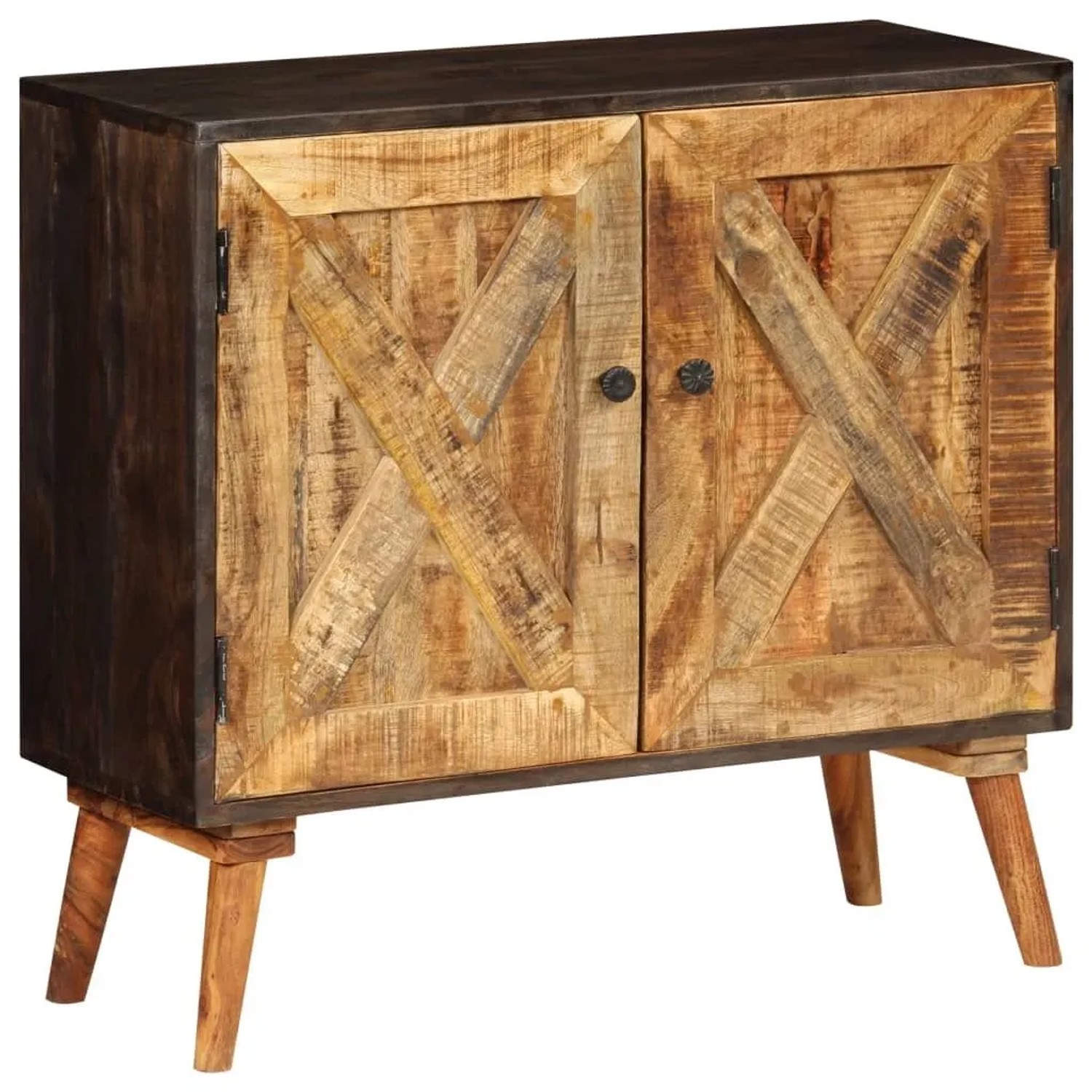 vidaXL Sideboard Massivholz Mango 85x30x75 cm 246161
