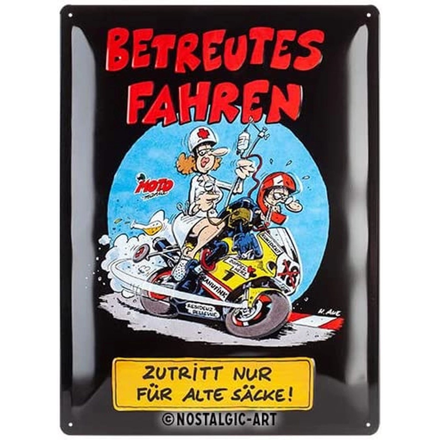 Nostalgic-Art Blechschild 30 x 40 cm - MOTOmania - Betreutes Fahren günstig online kaufen