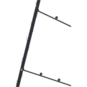 Schwarzer LED-Baum aus Eisen, 100cm hoch, mit warmweißen Lichtern für Weihnachtsdeko.