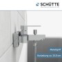 Schütte Wannenarmatur Tokyo II Chrom, Aufputz-Wannenfüller mit Brauseanschluss.