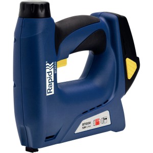 Rapid Akku-Tacker BTX530: Kabelloser Tacker für Klammern und Nägel, ideal für Polsterarbeiten.
