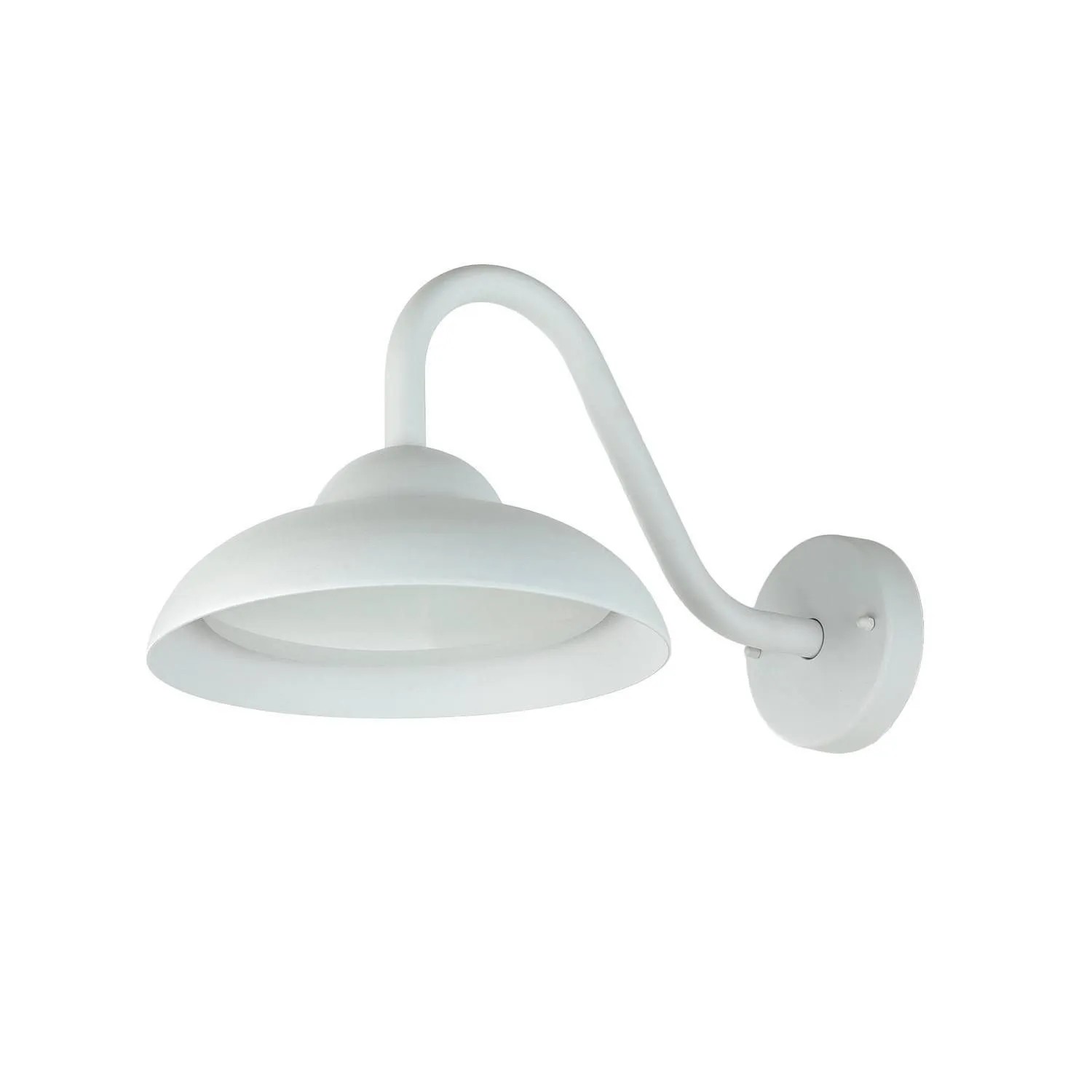 EASYLIGHT LED Wandlampe Außen Weiß 25 CM Breit IP54 Aluminium 3000 K 640 LM Modern