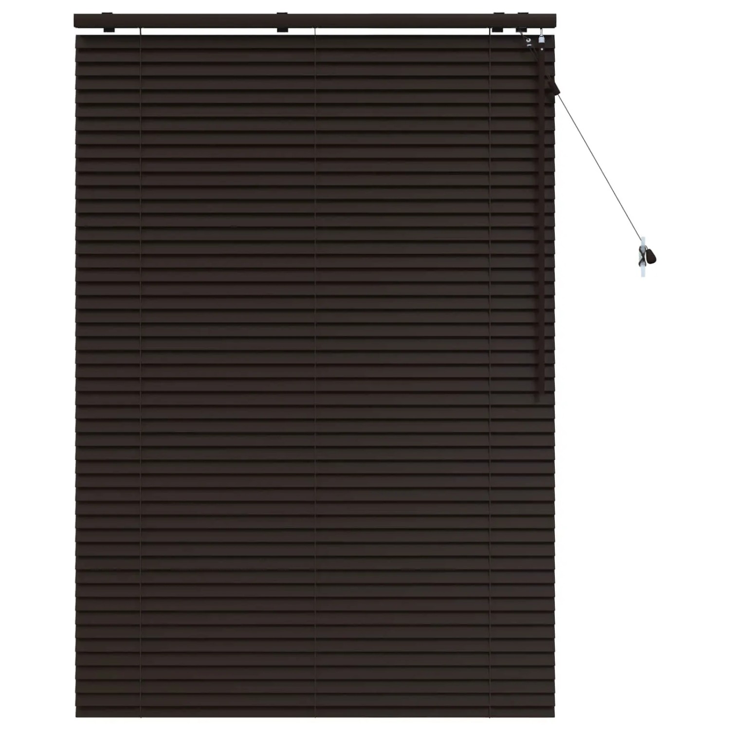 vidaXL Venezianische Jalousie Dunkelbraun 120 x 160 cm 35 mm 42015570