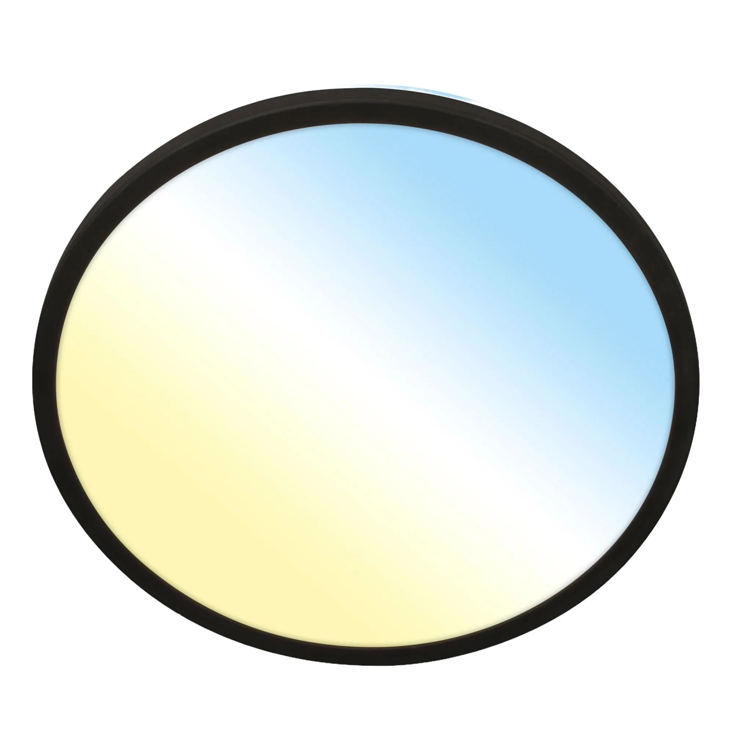 Briloner LED-Deckenleuchte Kada CCT Ultraflach Ø 42,2 cm x 2,8 cm Schwarz günstig online kaufen