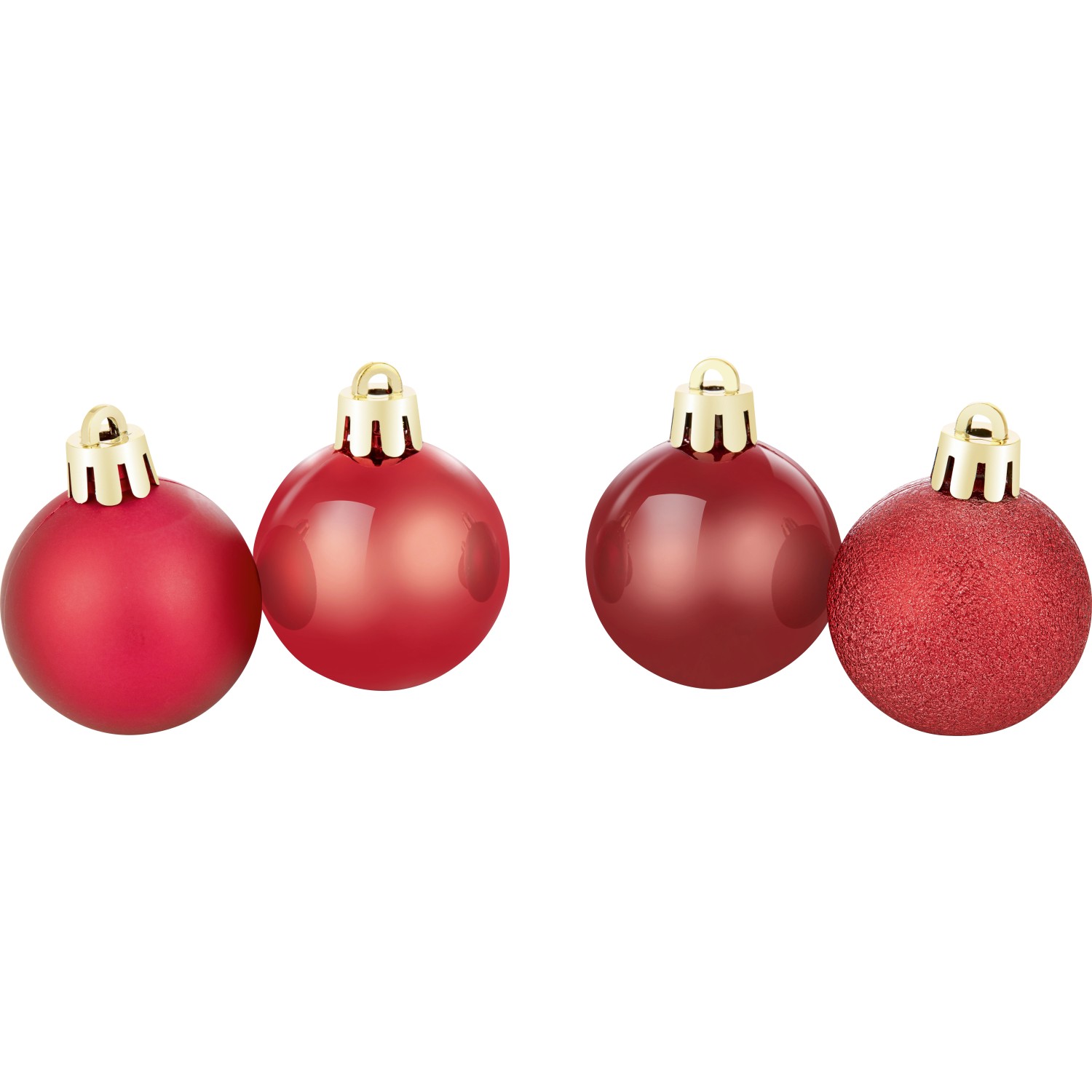 Weihnachtskugel-Set Ø 4 cm 30-teilig Burgunderrot