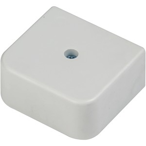 Graue Düwi Abzweigdose, 4-polig, für Unterputzmontage in trockenen Räumen.