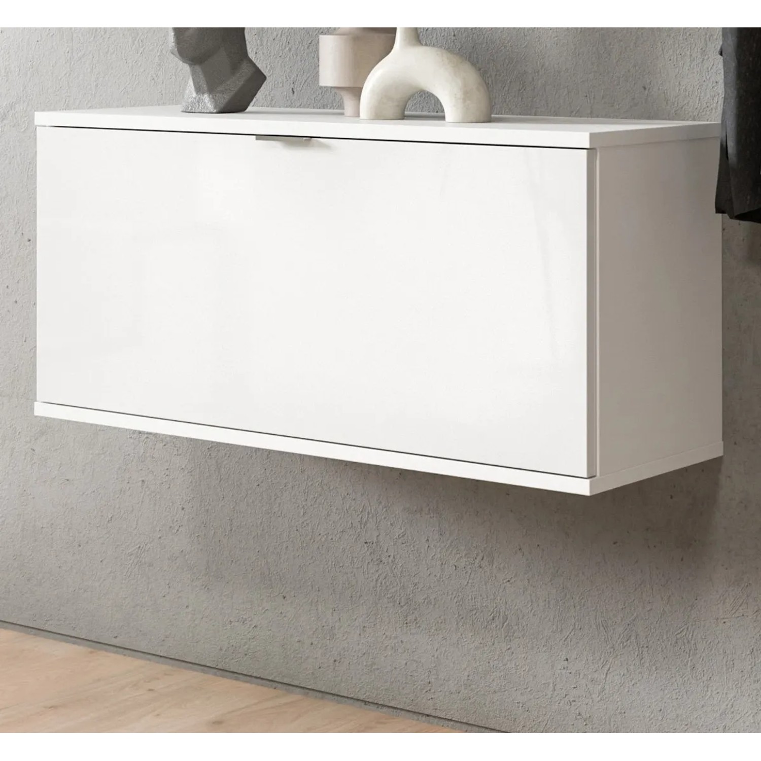 Inn.Furn Schuhschrank in Weiß Hochglanz 91 cm SystemX_5