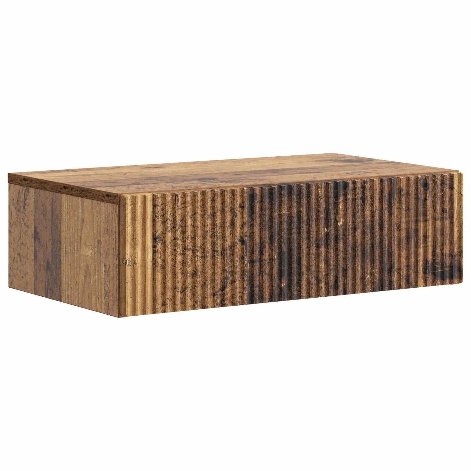 vidaXL Wandmontierter Beistelltisch Altholz 59 x 34,5 x 17 cm 898493