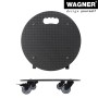 Wagner Pflanzenroller GH 0630, Ø 38cm, schwarz, mit Rollen und Griff für den einfachen Transport von Pflanzen.