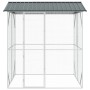 vidaXL Vogelkäfig Anthrazit 215 x 208 x 247 cm Verzinkter Stahl 3325152_6
