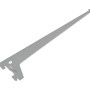 Silberner Einlochträger, 30 cm, für Regalböden und Möbelbau.