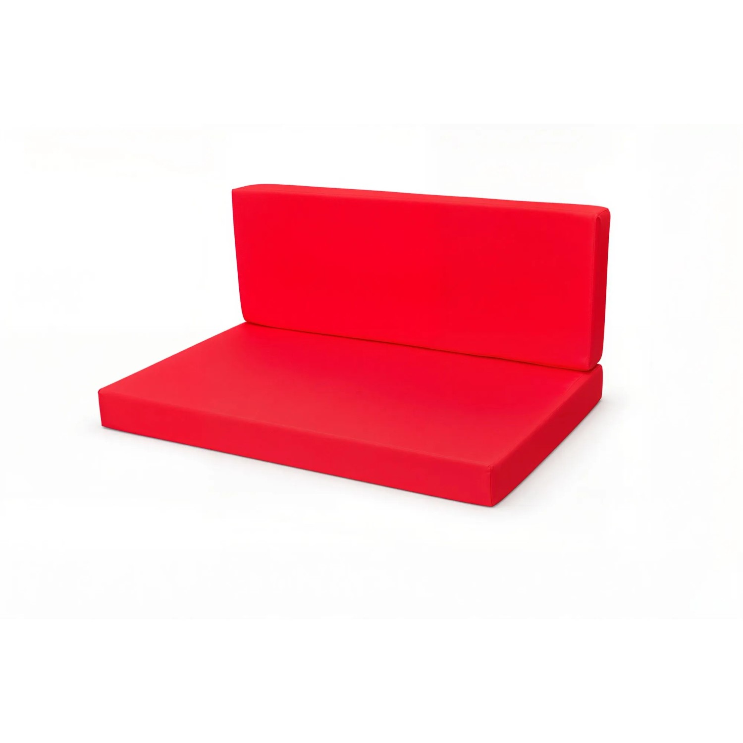 Setgarden Flat Set Palettenkissen 120x60x10cm Sitzkissen + Rückenkissen 120x50x10cm 1tlg Rot
