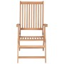 DELUKE Gartenstühle EGOL 2er Set Massivholz Teak Verstellbar Braun Gartenstuhl Holz Outdoorstühle Klappbar Balkonstühle_3