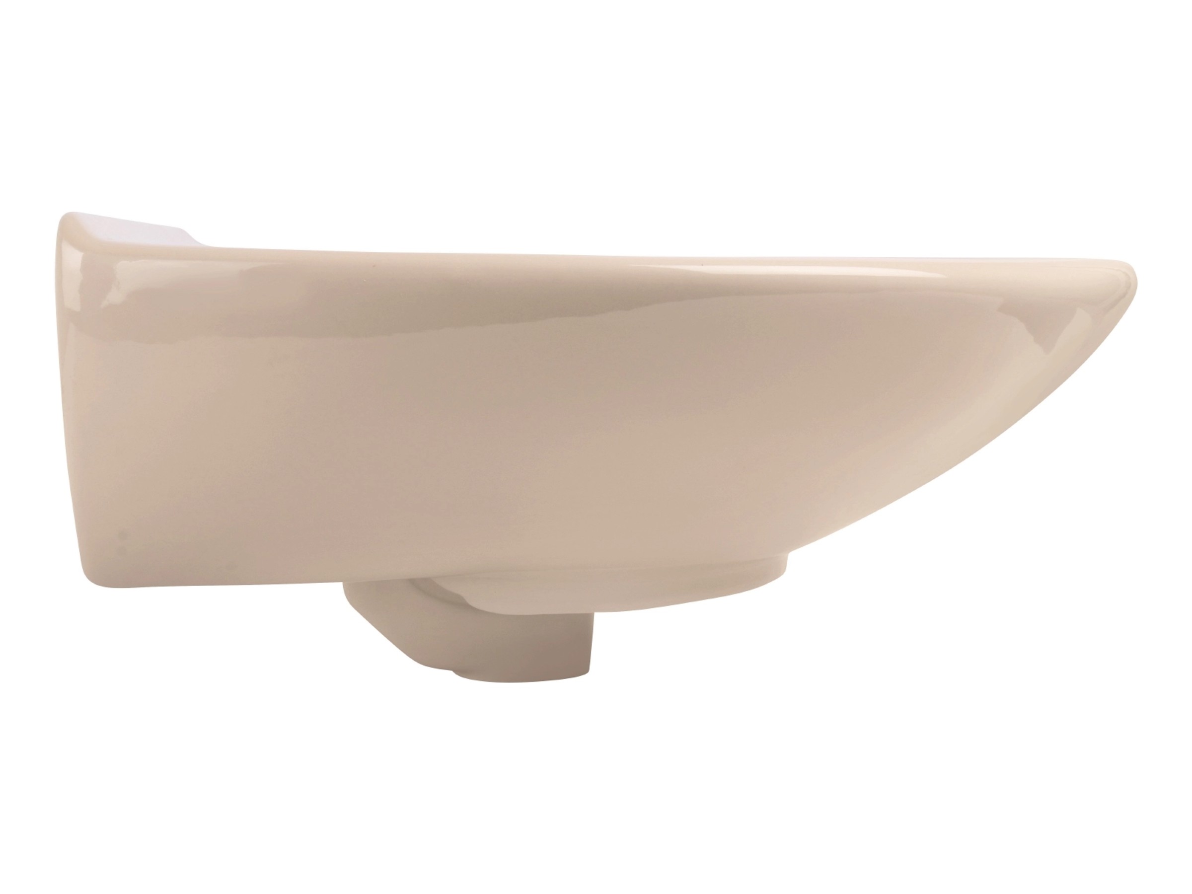 Calmwaters Hänge-Waschbecken 60 x 50 cm Beige-Bahamabeige Oval  