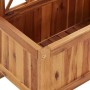 DELUKE Pflanzkasten Mit Spalier WELO Akazienholz Massiv 100x55x28cm Spalier Mit Blumenkasten Hochbeet Mit Rankgitter Rankkasten Gartenspalier_7