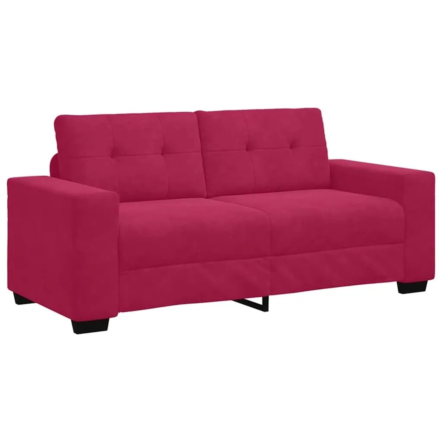 vidaXL Zweisitzer-Sofa Weinrot 140 cm Samt 4105126 günstig online kaufen