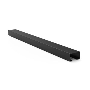 Schwarzer, magnetischer Hama Kabelkanal aus Metall, 55cm, für bis zu 8 Kabel.