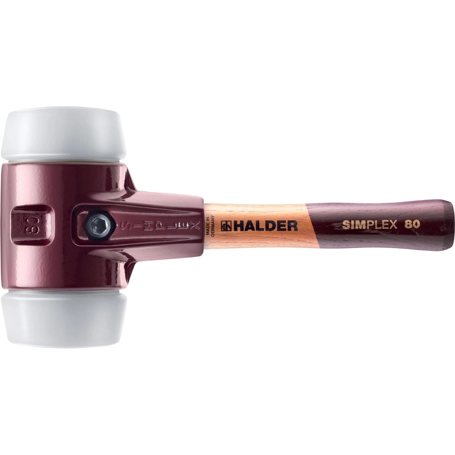 Halder Simplex Schonhammer Ø 80 mm Superplastik Kurzer Stiel mit Temperguss günstig online kaufen