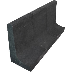 EHL L-Stein unbewehrt in Anthrazit, 25x20x35cm, zur Beet- und Raseneinfassung.