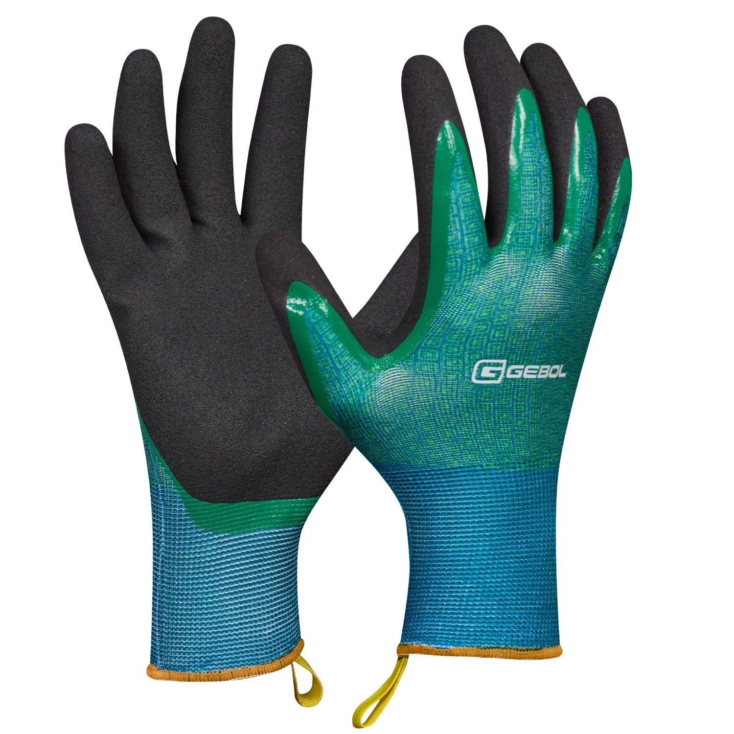 Ruvigrab Textilhalterhandschuh – Naturlatex-Beschichtung, Rau – Sehr Griffig & Atmungsaktiv – Für Handwerk & Garten