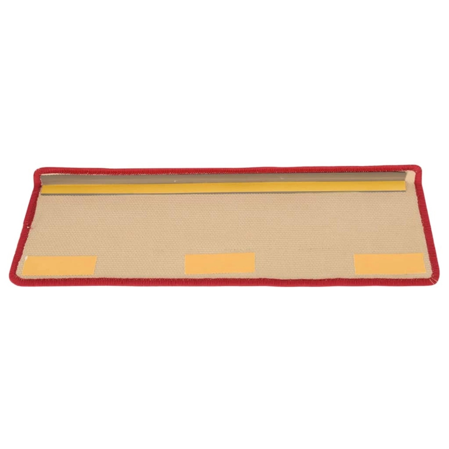 Rote VidaXL Treppenmatte, selbstklebend, 65x21 cm, 15er Set für mehr Sicherheit auf Treppen.