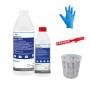 DD Composite Epoxidharz Set 750g mit Harz, Härter, Mischbecher, Rührstab und Handschuh.