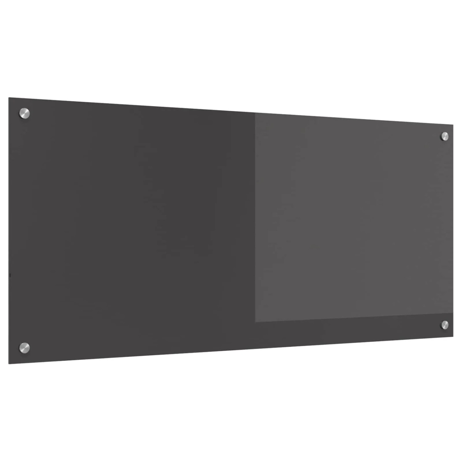 vidaXL Küchenrückwand Dunkelgrau 110 x 50 x 0,6 cm Gehärtetes Glas 42001311