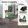 Sekey Gartenstuhl 6er Set, klappbar, Rattan-Optik, belastbar bis 200kg, für Garten, Balkon & Terrasse.