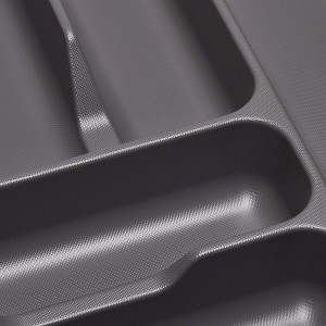 SOTECH Orga-Box I Besteckeinsatz Oriongrau 600 mm Höhe 55 mm Antirutschbeschichtung Für Blum Tandembox und ModernBox