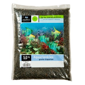 Sack Nuber Plättchenzierkies, Natur, schwarz, 4-6 mm, 10 kg, für Aquarien.