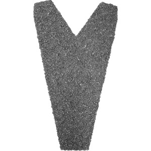 Easypan Firstendstück in Schieferoptik, 200x120 mm, zum Verschließen von Dachblech-Firstenden.