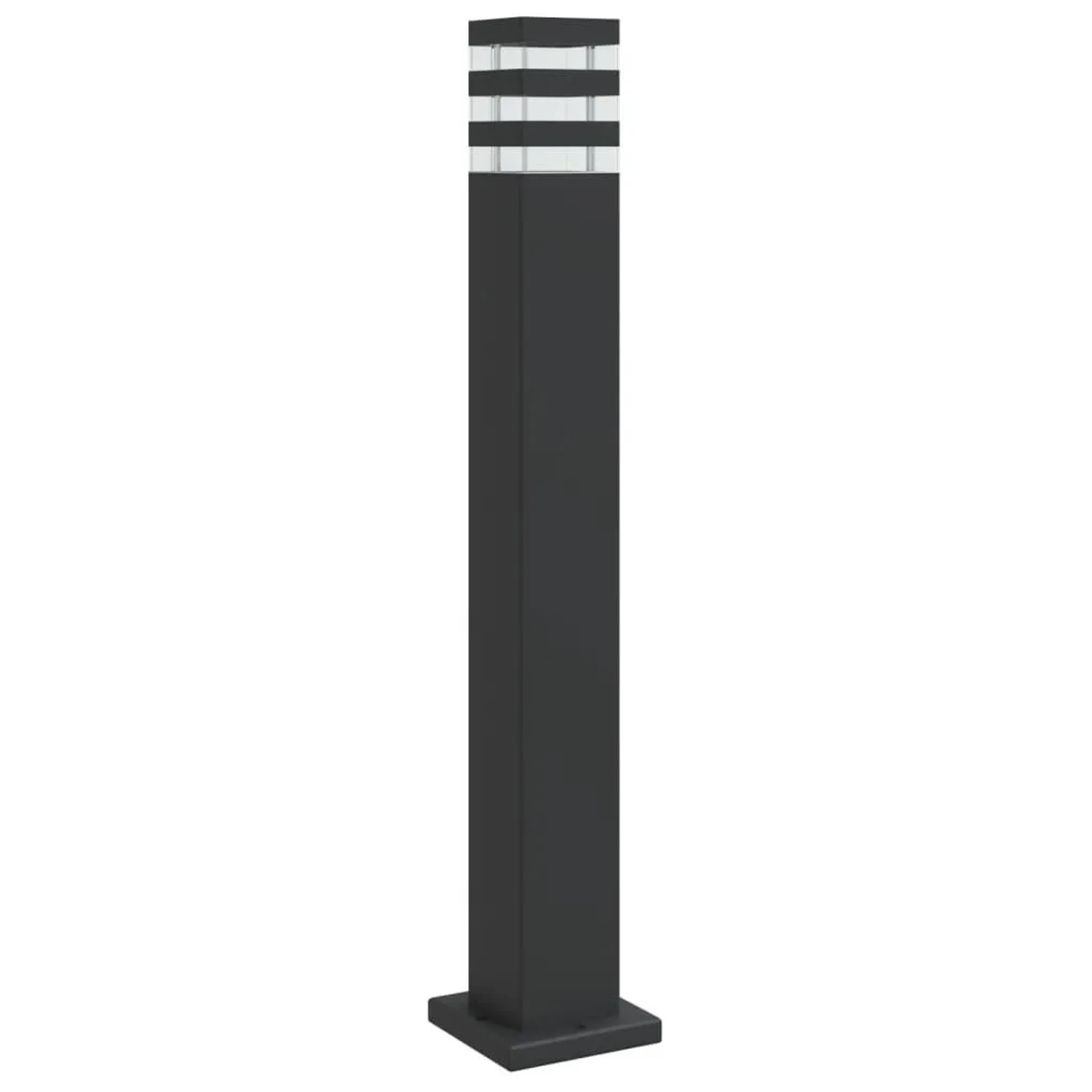 vidaXL Wegeleuchte Schwarz 80 cm Aluminium 4006395