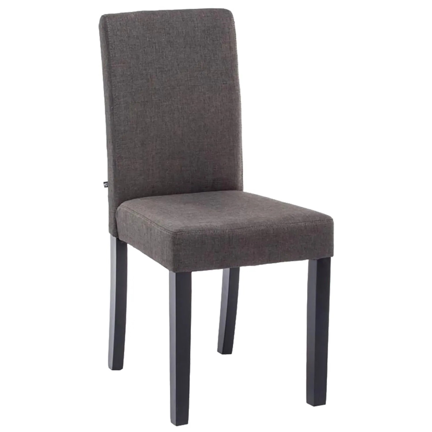 DELUKE Esszimmerstuhl DALAN Stoff Dunkelgrau 41x47x91cm Schwarz Essstühle Esszimmerstühle Küchenstühle Wohnzimmerstühle
