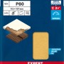 Bosch Expert Schleifblatt C470, 115x107mm, K80, 10er-Pack. Zubehör für Schwingschleifer.