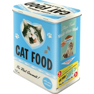 Nostalgic-Art Vorratsdose für Katzenfutter mit Katzenmotiv, 3l Fassungsvermögen.
