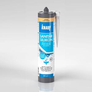 Knauf Sanitär-Silikon Caramel, 300ml Kartusche für Bad & Sanitär, schützt vor Schimmel.