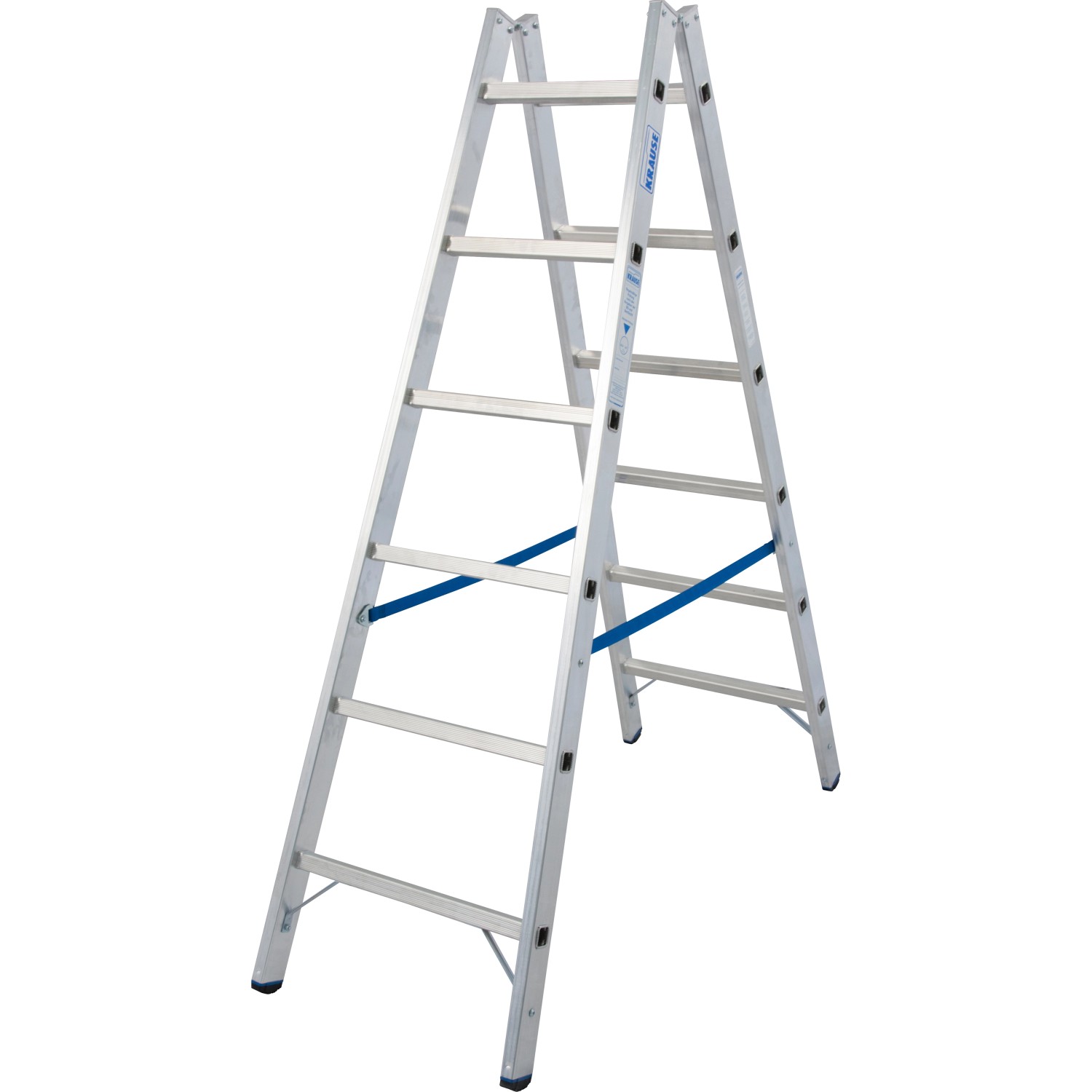 Krause Doppelleiter Stabilo 2 x 6 Sprossen 165 cm x 56 cm x 141 cm günstig online kaufen