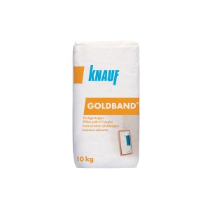 Knauf Goldband Fertigputz, 10 kg Sack, ideal für Innen- und Feuchträume.
