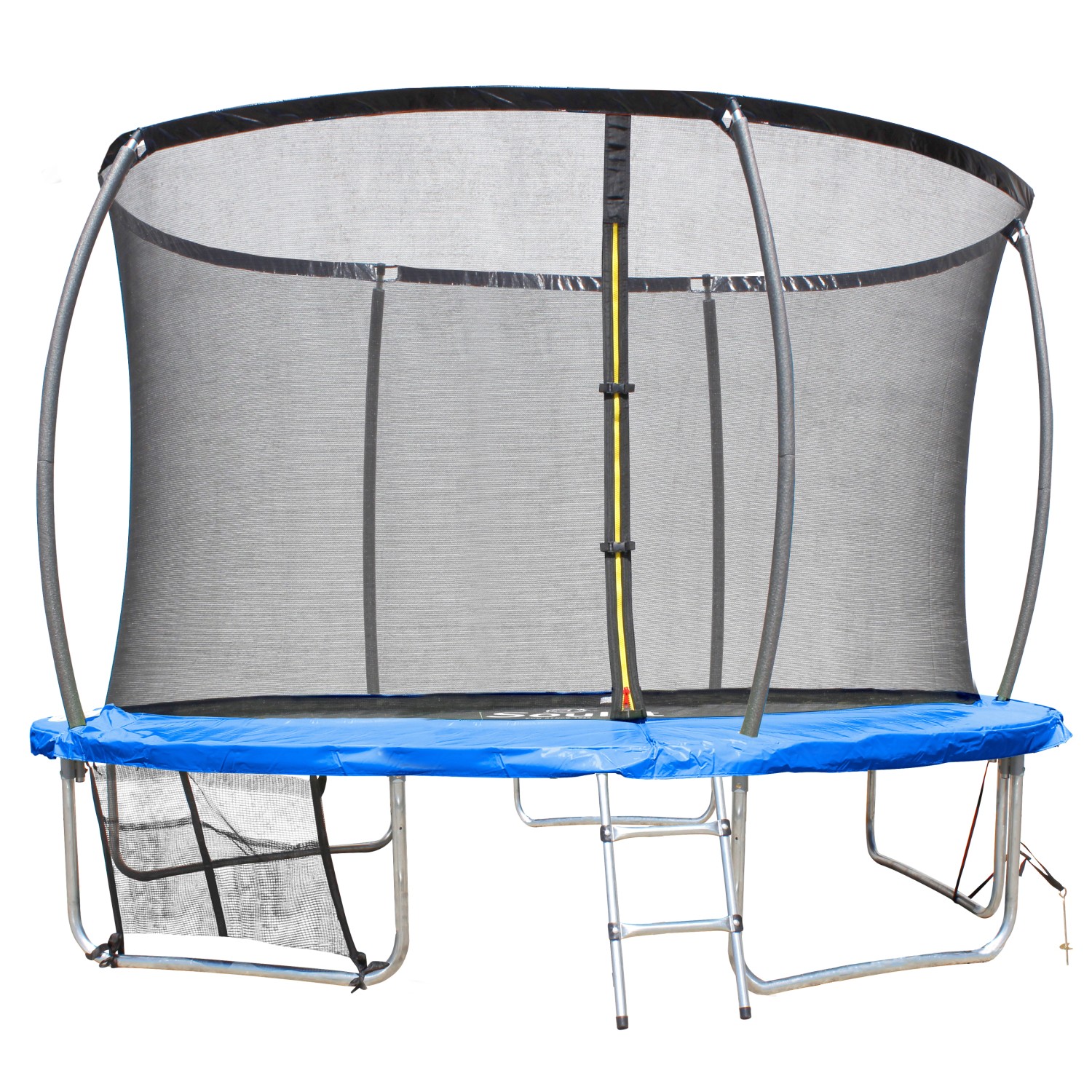 Soulet Trampolin Ø 366 cm x 260 cm Schwarz-Blau günstig online kaufen