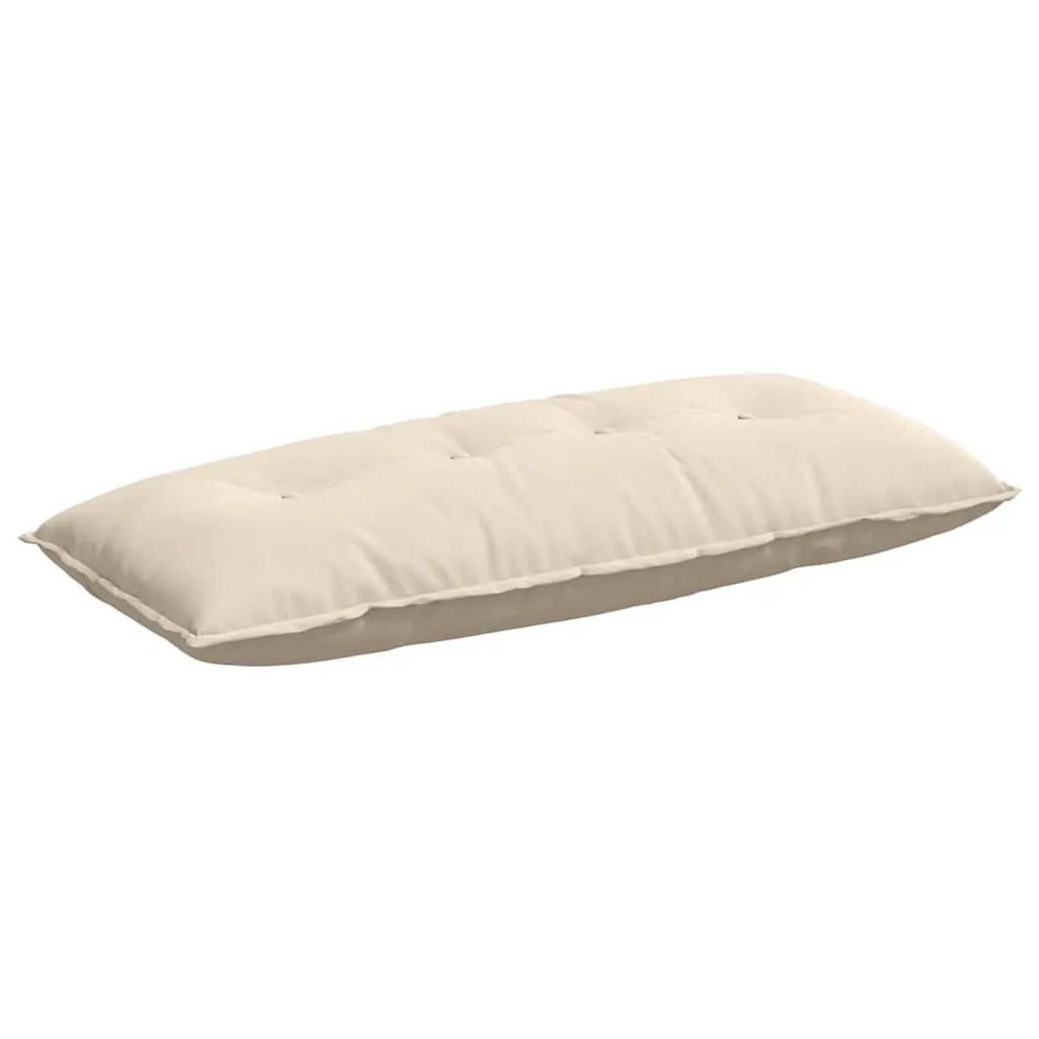 vidaXL Rückenkissen Beige 120 x 50 cm Mikrofaserstoff 42014821