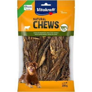 Vitakraft Hundeknochen & Kauknochen Chews Natural Rinderpansen, 200g Packung.
