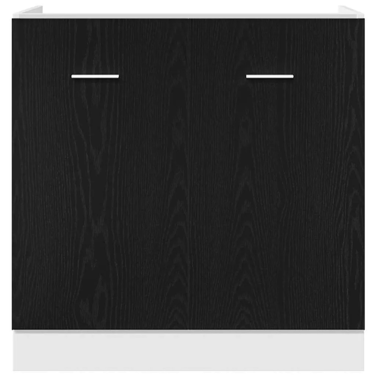 vidaXL Unterschrank Spüle Schwarz Eiche 80x46x81,5 cm kaufen bei OBI