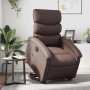 vidaXL Relaxsessel mit Aufstehhilfe Elektrisch Braun Kunstleder 3204056_2