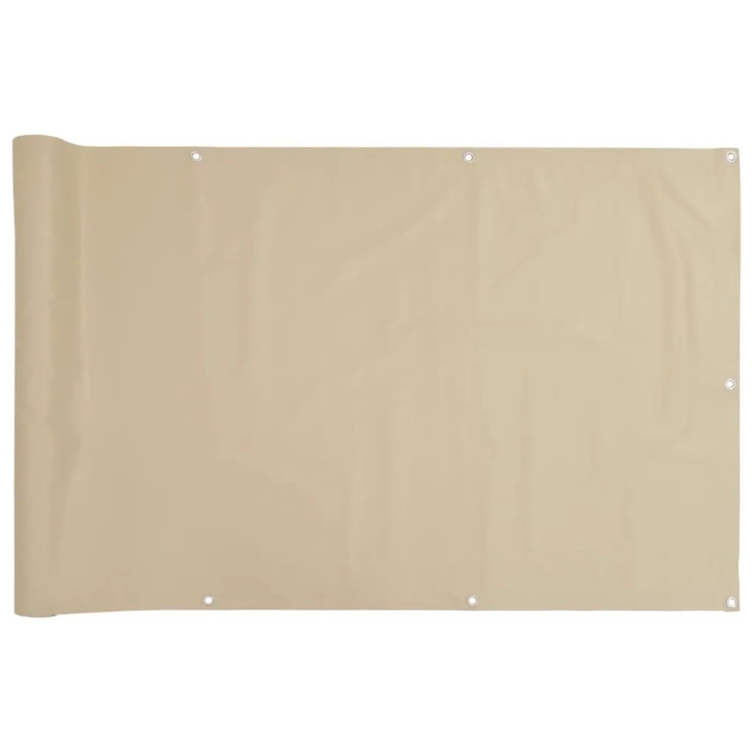 vidaXL Balkon-Sichtschutz Beige 90x300 cm Oxford-Gewebe 134940
